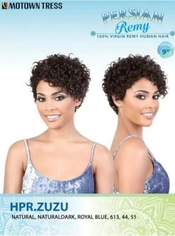 Motown Tress Persian Remy Human Hair Headband Wig - HPR.ZUZU -Boutique Wig Shop hpr.zuzu5m