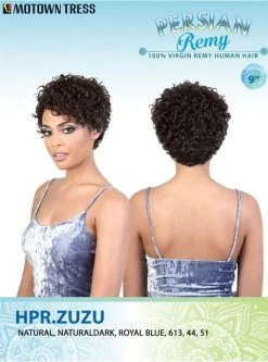Motown Tress Persian Remy Human Hair Headband Wig - HPR.ZUZU -Boutique Wig Shop hpr.zuzu6m
