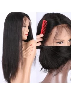 Yaki Human Hair Wigs Full Lace Wigs For Black Women 8 Yaki Human Hair Wigs Full Lace Wigs For Black Women -Boutique Wig Shop italian yaki straight human hair wigs brazilian virgin lace front wigs glueless full lace human hair 2