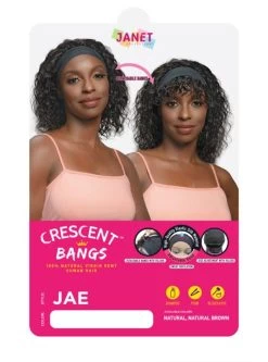 Janet Collection 100% Human Hair Crescent Band Wig - JAE -Boutique Wig Shop jae4
