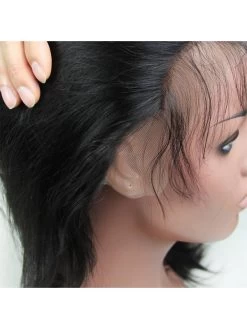 Full Lace Human Hair Wigs Natural Black Straight Wigs For Black Women Free Part -Boutique Wig Shop jk brazilian virgin full lace human hair wigs glueless full lace front wig natural black straight 4