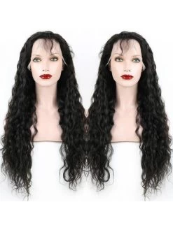 Full Lace Human Hair Wigs Wavy Brazilian Virgin Water Wave Hair
