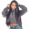Silk Straight Hair Full Lace Human Hair Wigs For Black Women