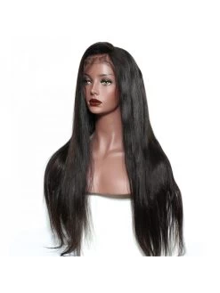 Silk Straight Hair Full Lace Human Hair Wigs For Black Women -Boutique Wig Shop lace front wig 250 density full lace human hair wigs for black women 8a brazilian silk 3