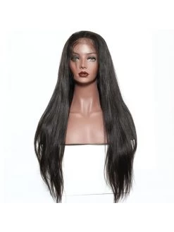 Silk Straight Hair Full Lace Human Hair Wigs For Black Women -Boutique Wig Shop lace front wig 250 density full lace human hair wigs for black women 8a brazilian silk 4
