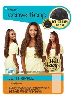 Outre Converti Cap Wet And Wavy Premium Synthetic Full Wig - LET IT RIPPLE -Boutique Wig Shop let8m