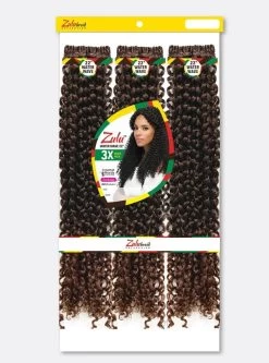 Vivica A Fox Zulu Braid 3x Latch Hook Water Wave 22" Crochet Braids -Boutique Wig Shop lhww22 3x1m