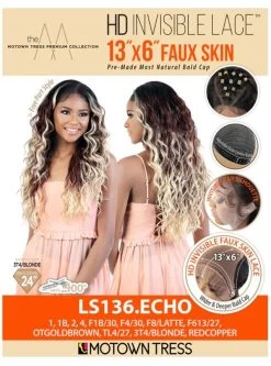 Motown Tress Premium Synthetic 13x6 Faux Skin HD Invisible Lace Wig -Boutique Wig Shop ls136.echo7m 1