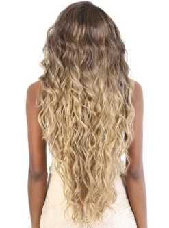 Motown Tress Premium Synthetic 13x7 HD Invisible Fake Scalp Lace Wig - -Boutique Wig Shop ls137.ella2m