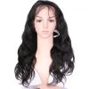 Women Long Remy Human Hair Lace Front Wig