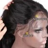 Long Natural Wave Full Lace Human Hair Wigs Middle Part With Baby Hair