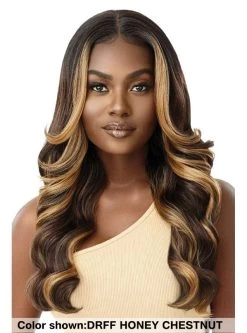 Outre Premium Synthetic HD Transparent Swiss Lace Front Wig