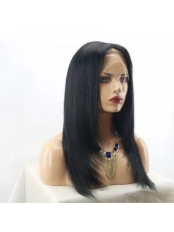 Layered Full Lace Silky Straight Human Hair Wig Brazilian Remy Hair Middle Part -Boutique Wig Shop oulaer layered full lace silky straight human hair wig brazilian non remy hair middle part 4