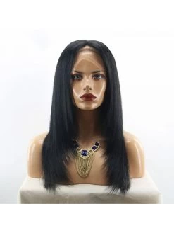 Layered Full Lace Silky Straight Human Hair Wig Brazilian Remy Hair Middle Part -Boutique Wig Shop oulaer layered full lace silky straight human hair wig brazilian non remy hair middle part 5