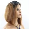 Silky Straight Color 100% Brazilian Remy Human Hair Lace Front Wigs