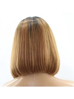 Silky Straight Color 100% Brazilian Remy Human Hair Lace Front Wigs -Boutique Wig Shop oulaer silky straight ombre color 100 brazilian remy human hair lace front wigs pre plucked 10 3