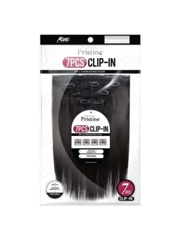 Mane Concept Pristine Human Hair STRAIGHT Clip In Hair 7pc -Boutique Wig Shop prc725m