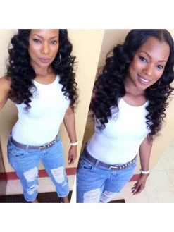 Loose Wave Human Hair Wigs Black Women Full Lace Wigs With Baby Hair Lace Wigs -Boutique Wig Shop pre plucked brazilian loose wave curly human hair lace front wigs black women glueless full lace 2