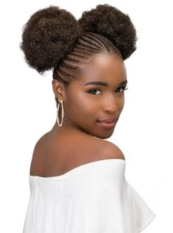 Janet Collection Noir Afro Puff 2Pcs (AFP11) -Boutique Wig Shop puff3m