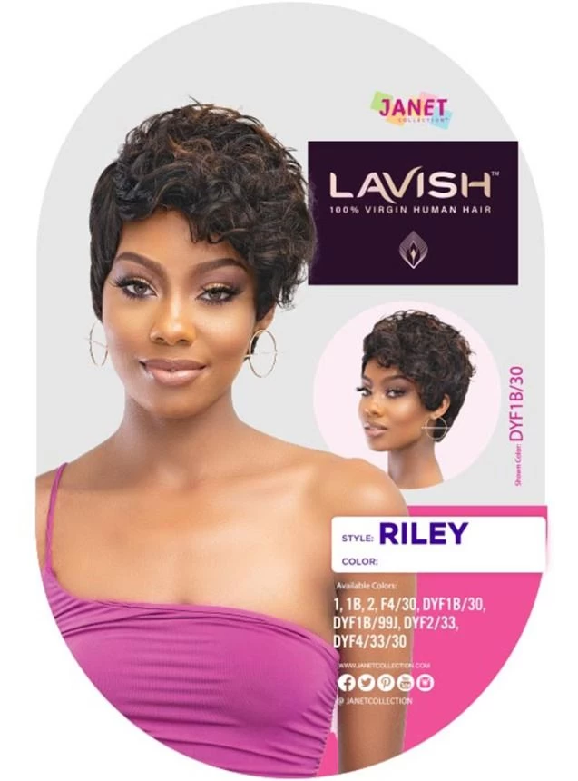 Janet Collection Lavish 100% Virgin Human Hair Wig - RILEY * FINAL SALE 6 Janet Collection Lavish 100% Virgin Human Hair Wig - RILEY * FINAL SALE - Image 6