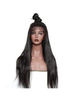 Wigs For Black Women Straight Remy Hair 130% Density Natural Hairline With Baby Hair