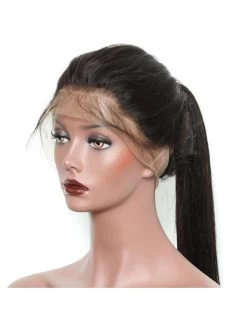 Wigs For Black Women Straight Remy Hair 130% Density Natural Hairline With Baby Hair -Boutique Wig Shop rosa queen full lace human hair wigs for black women brazilian straight remy hair 130 density 3