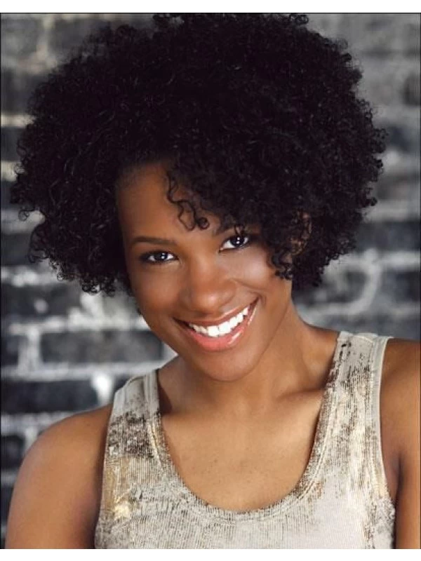 Capless Short Synthetic Hair Curly Wig With Bangs 1 Capless Short Synthetic Hair Curly Wig With Bangs