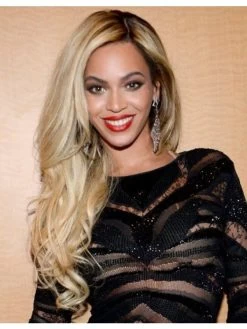 Lace Front Long Synthetic Hair Wavy Wig Without Bangs