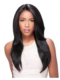 Natural Straight Layered African American Human Hair Wigs