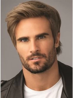 Lace Front Short Synthetic Hair Straight Wig For Man -Boutique Wig Shop rwh611017 03