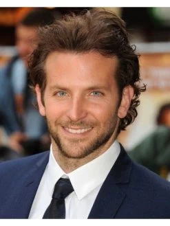 Lace Front Short Synthetic Hair Wavy Mens Wig