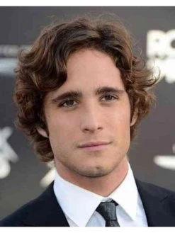 Full Lace Short Synthetic Hair Wavy Mens Wig