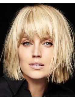 Synthetic Hair Capless Short Straight Wig With Bangs