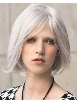 Synthetic Hair Capless Short Bobs Grey Wig