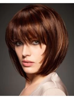 Synthetic Hair Capless Medium Straight Bobs Wig
