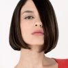 Remy Human Hair Lace Front Short Wig Without Bangs