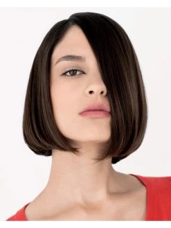 Remy Human Hair Lace Front Short Wig Without Bangs