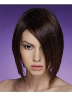 Asymmetric Short Bob Hair Lace Front Wig