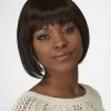Straight Capless Chin Length Synthetic Hair Bobs Brown Wig