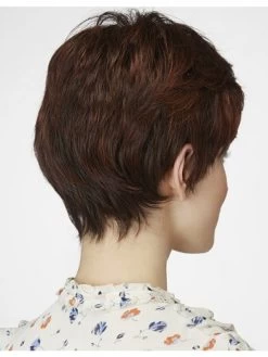 Wavy Capless Short Remy Human Hair Boycuts Brown Wig -Boutique Wig Shop rwk611019 03