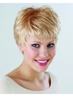 Wavy Capless Short Remy Human Hair Boycuts Brown Wig -Boutique Wig Shop rwk611019 04