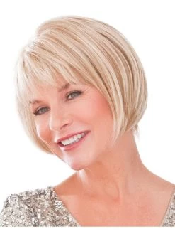 Straight Capless Chin Length Synthetic Hair Bobs Grey Wig