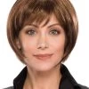 Straight Capless Chin Length Remy Human Hair Bobs Brown Wig