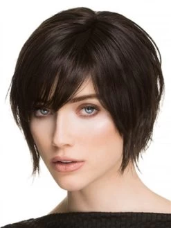 Straight Lace Front Chin Length Synthetic Hair Bobs Grey Wig -Boutique Wig Shop rwk611047 05