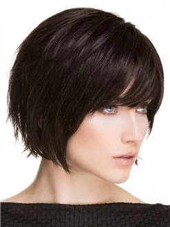 Straight Lace Front Chin Length Synthetic Hair Bobs Grey Wig -Boutique Wig Shop rwk611047 06