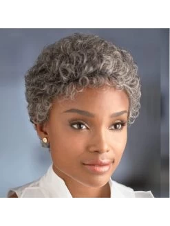 Curly Capless Short Synthetic Hair Afro Brown Wig -Boutique Wig Shop rwk611077 04