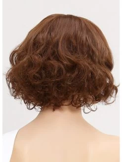 Wavy Capless Short Synthetic Hair Bobs Brown Wig -Boutique Wig Shop rwk611087 04