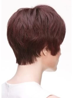 Straight Capless Cropped Remy Human Hair With Bangs Auburn Wig -Boutique Wig Shop rwk611124 04