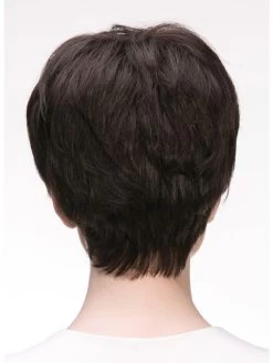 Straight Capless Cropped Remy Human Hair Classic Black Wig -Boutique Wig Shop rwk611132 04