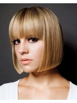Straight Capless Short Synthetic Hair Bobs Wig